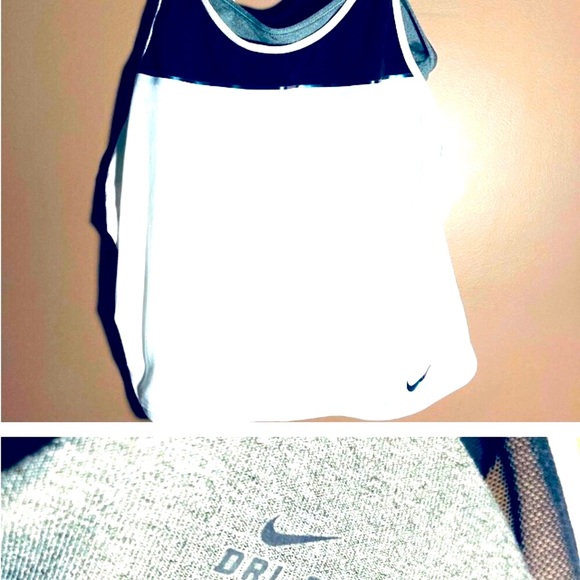 Nike Tops - Nike dri-fit bra included white black top